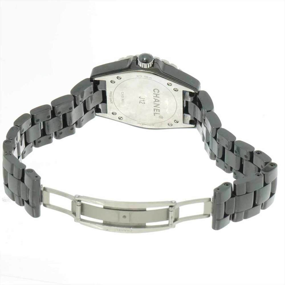 Chanel CHANEL J12-365 H3836 Men's Watch Date Black Ceramic Automatic Self-Win... - Picture 5 of 8